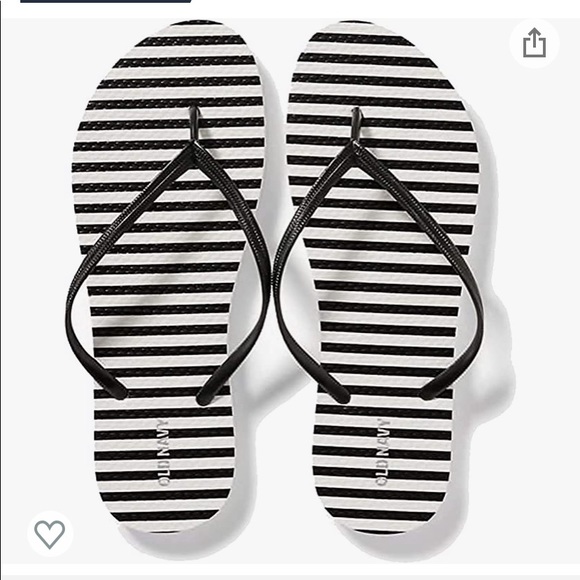 old navy patterned flip flops